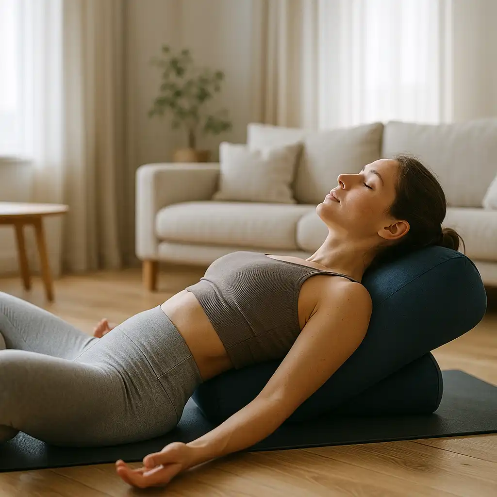 Sådan bruger du en yogapølle for ryg og ro