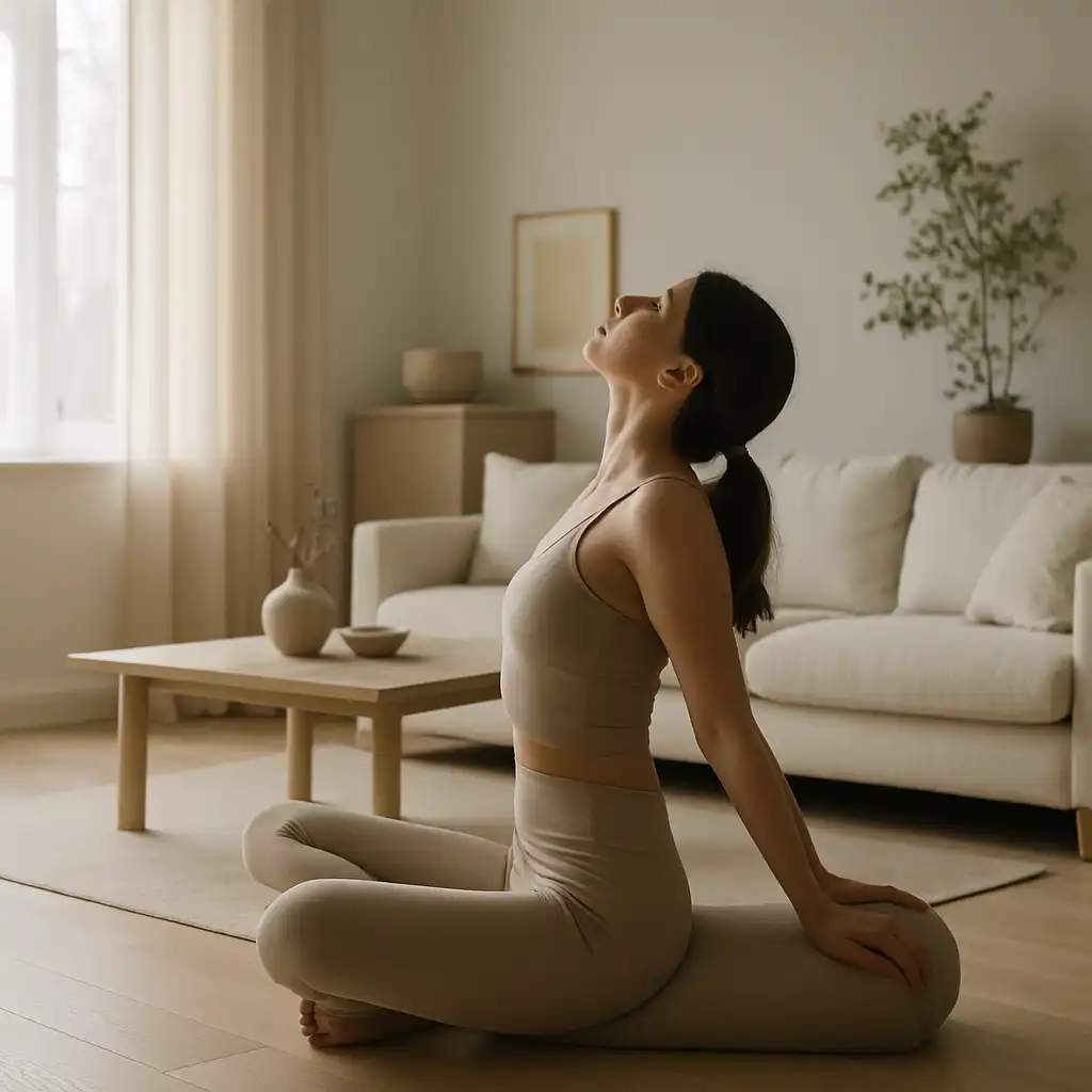 Sådan bruger du en yogapølle til ryg og hofter